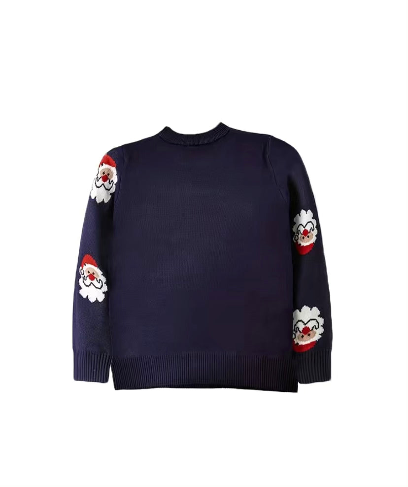 Navy Santa Sweater