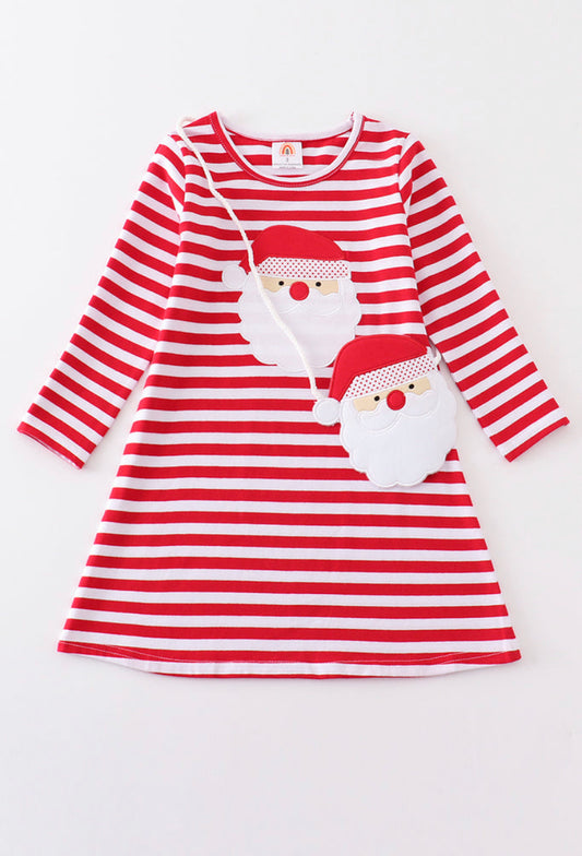 Striped Santa Dress Set