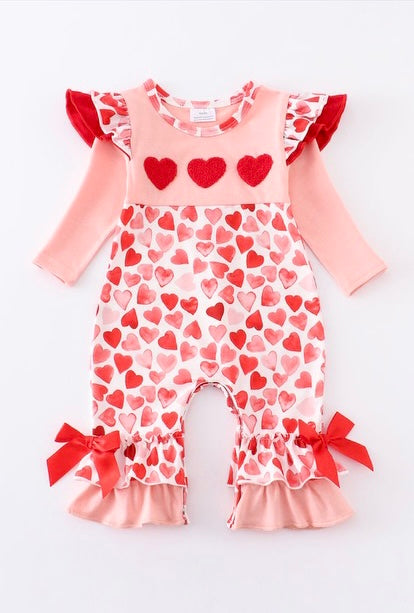 Much Love French Knot Ruffle Romper