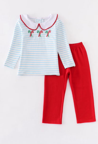 Candy Cane Dreams Collared Set