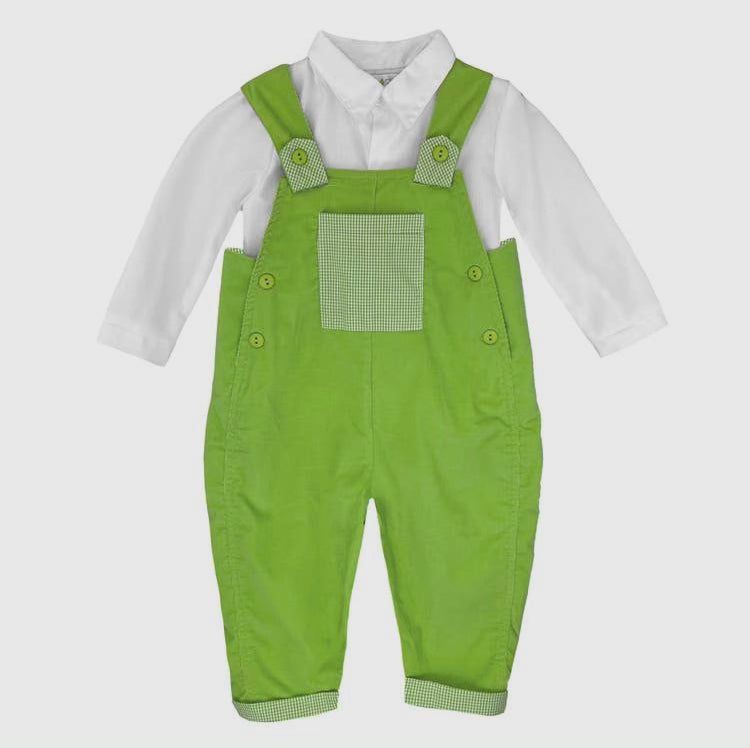 Petit Ami 2 Piece Green Overalls