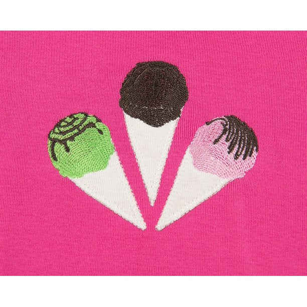 Embroidered Ice Cream Dreams Pajama Set