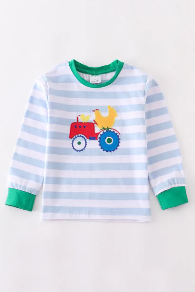 Striped Farm Tractor Shirt
