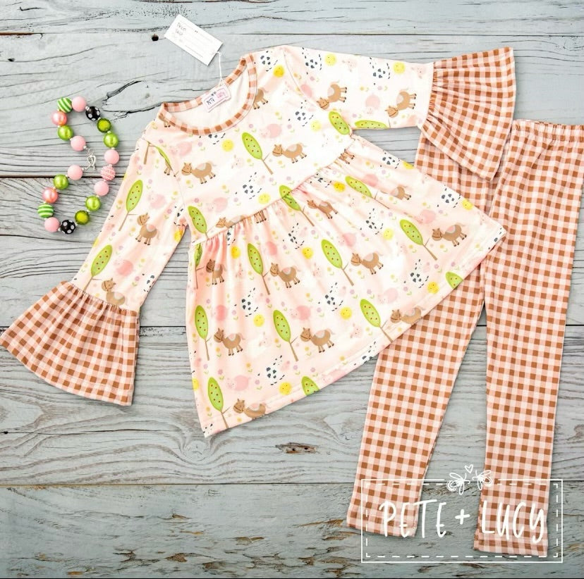 Farm Animals 2 Piece Set
