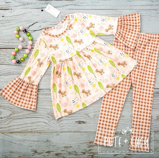 Farm Animals 2 Piece Set