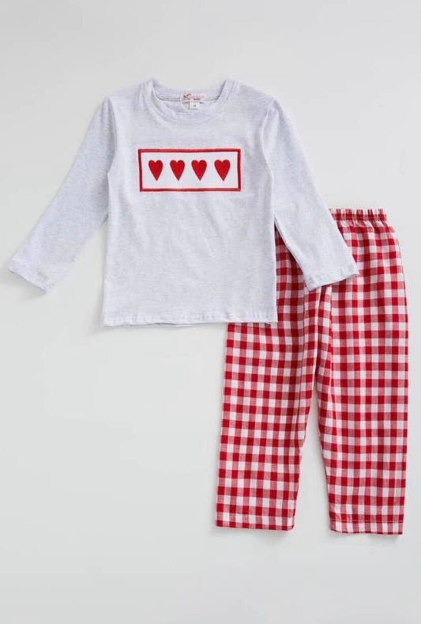 LOVE Smocked Set