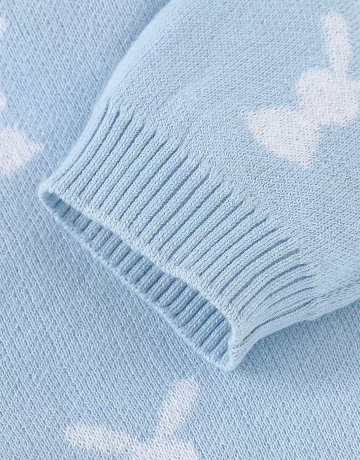 Knit Sweater Bunny Romper