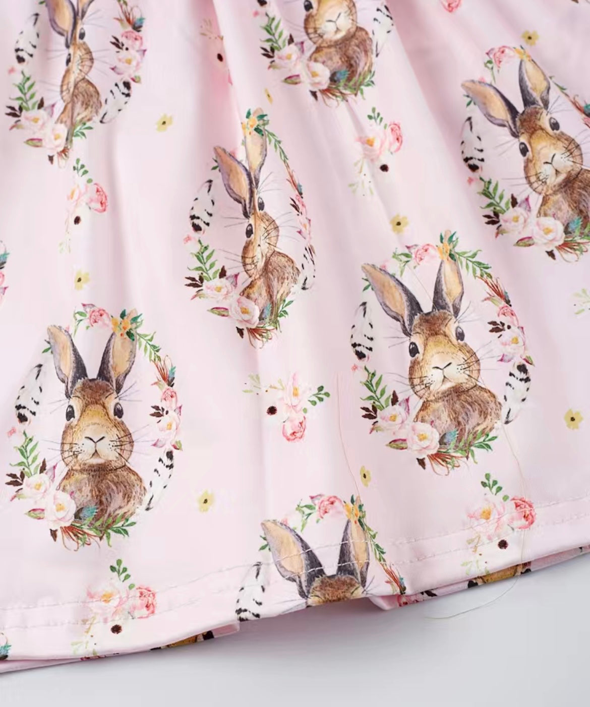 Ruffle Sleeve Easter Bunny Dress