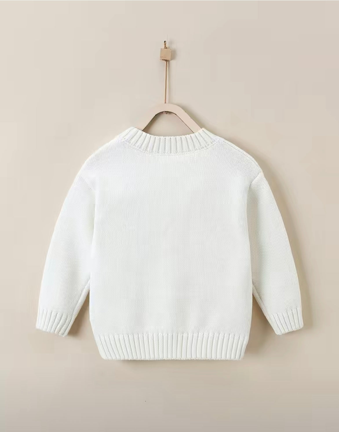 Fuzzy Pink Bunny Sweater