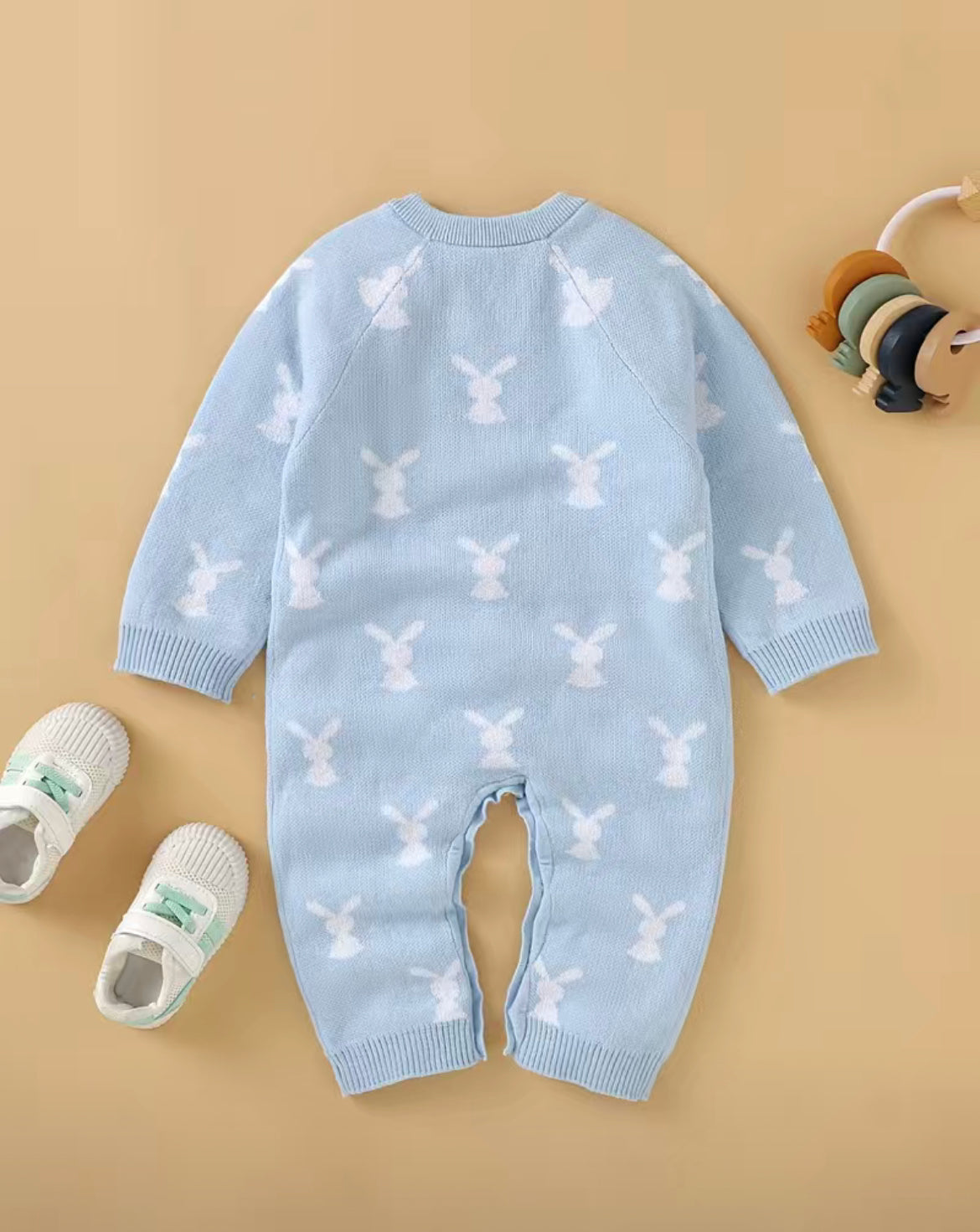 Knit Sweater Bunny Romper