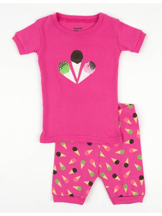 Embroidered Ice Cream Dreams Pajama Set