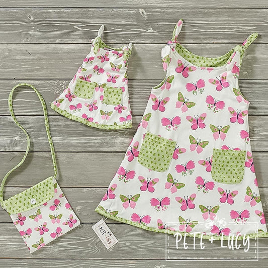 Reversible Springtime Butterflies Dress