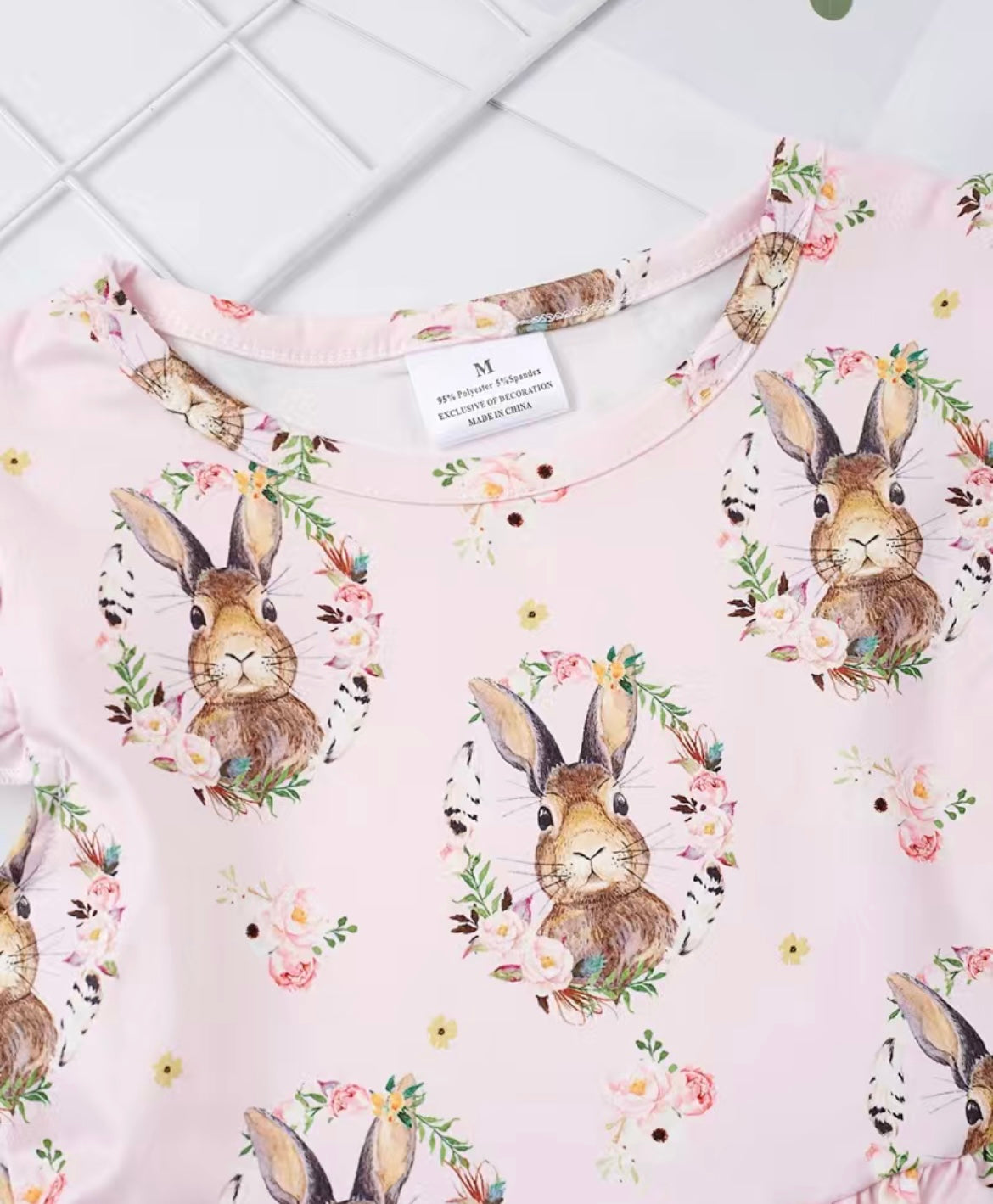 Ruffle Sleeve Easter Bunny Dress
